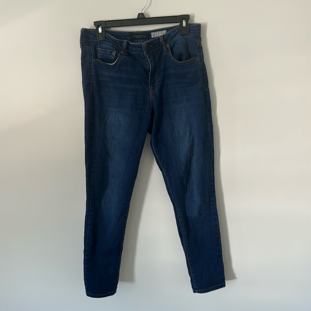 Aeropostale High Waisted Blue Jeggings